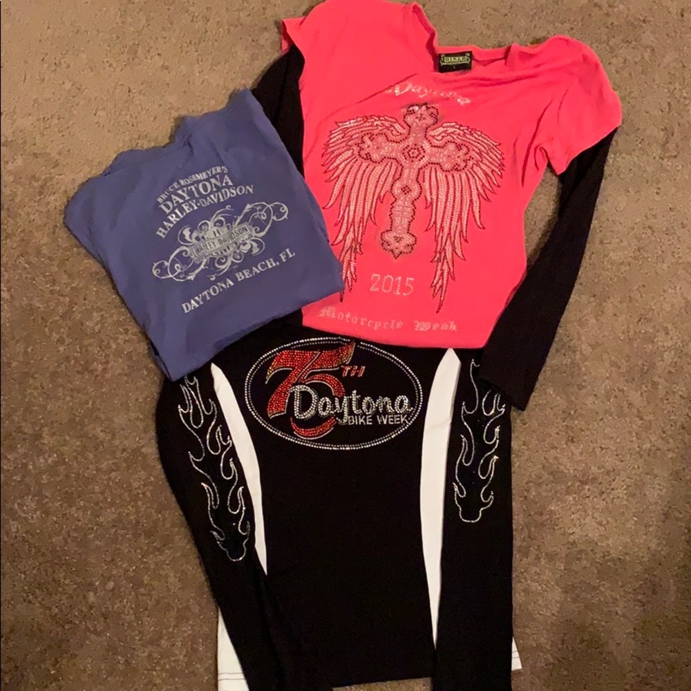 Harley-Davidson LOT Long Sleeved Tees